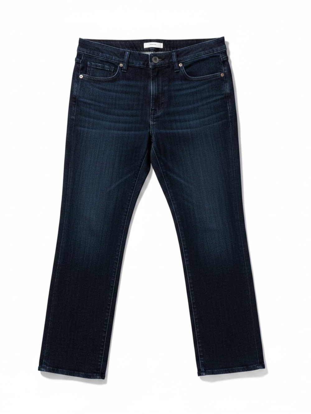 LOFT Size 30/10 Modern Kick Crop Jeans in a sleek, dark indigo wash